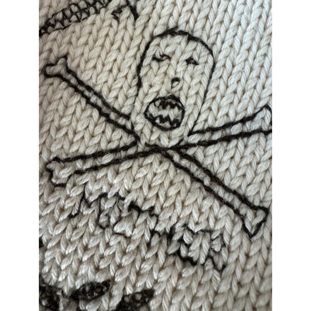 MOTHER Sweater Cotton Jumper Women’s Large Cream Drawings In The Sand $395 - Picture 11 of 16